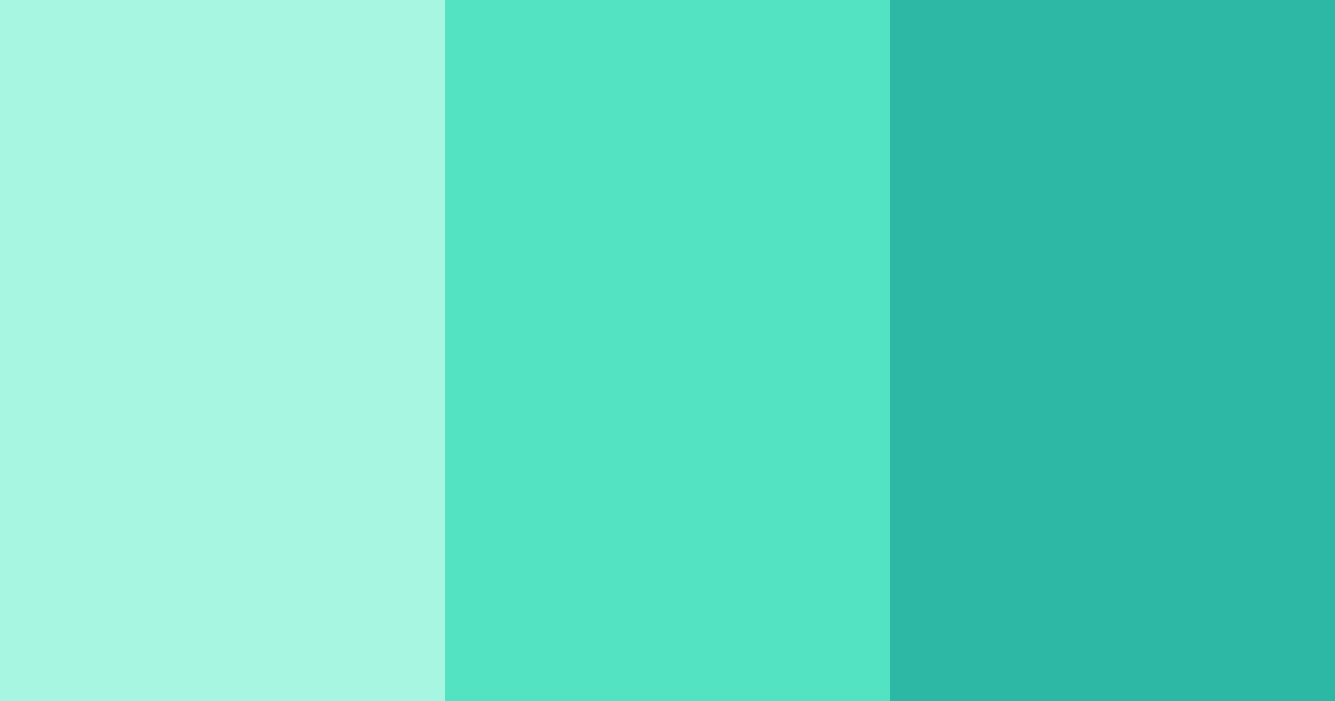 Download teal breeze color palette PNG image (landscape)