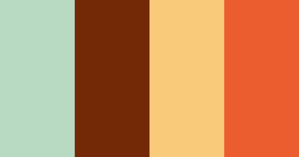 Download autumn harvest color palette PNG image (landscape)