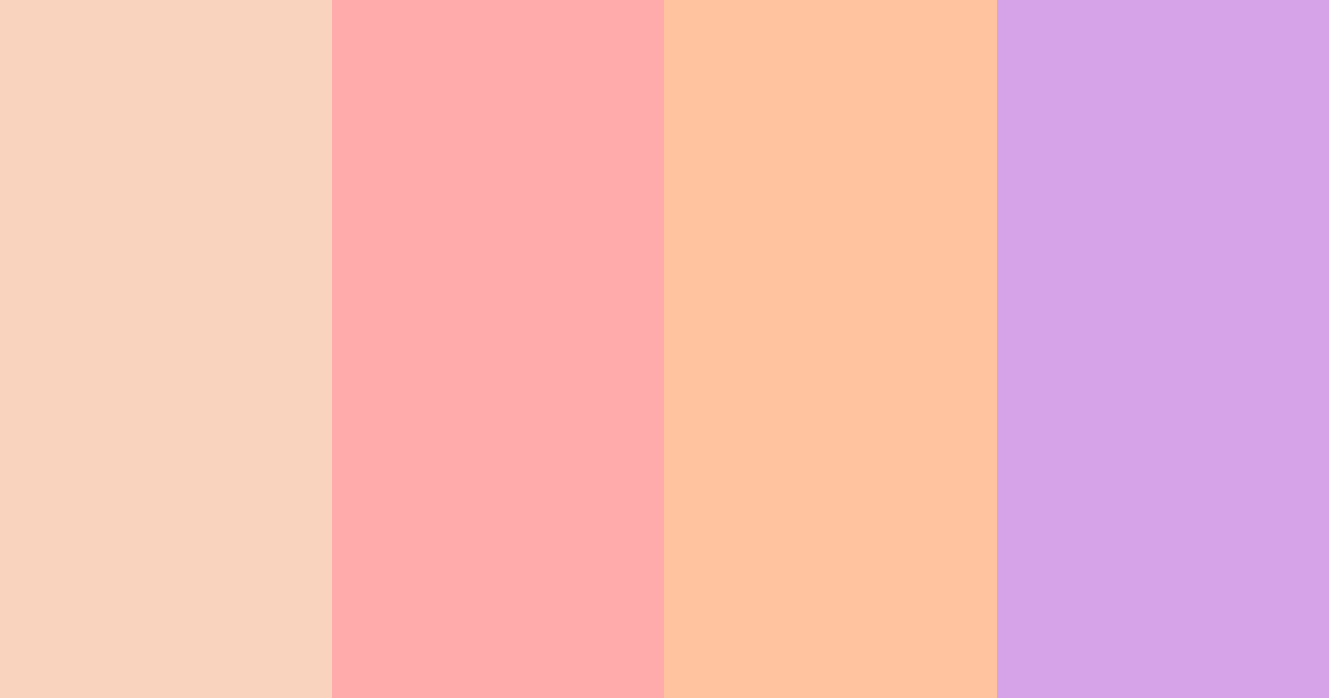 Download coral dream color palette PNG image (landscape)