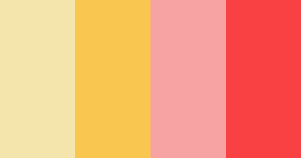 Download warm yellow red color palette PNG image (landscape)