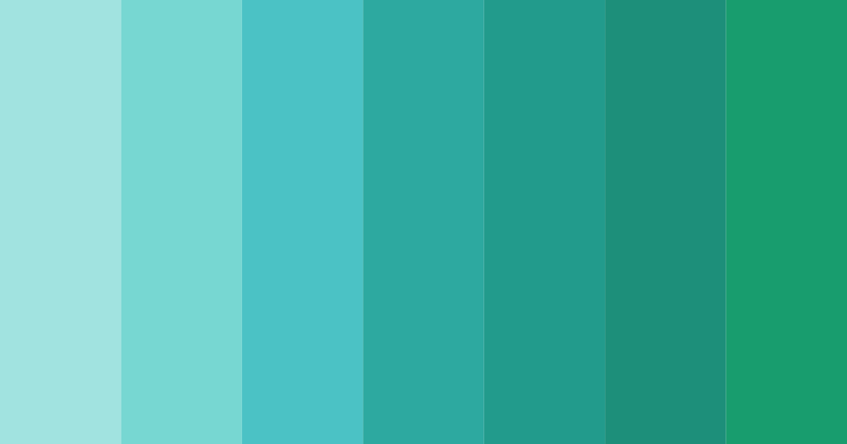 Download tropical serenity color palette PNG image (landscape)