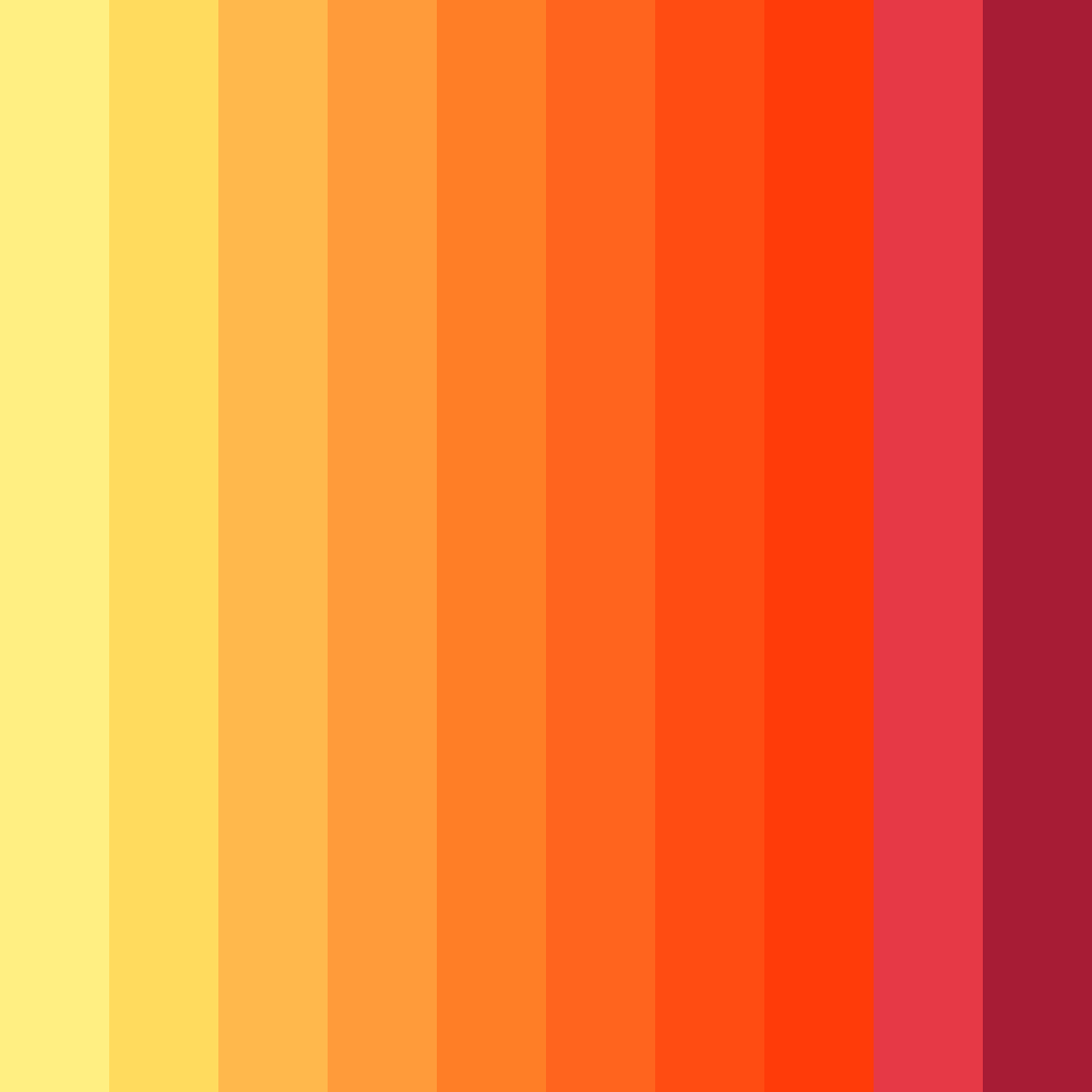 Download sunny ember glow color palette PNG image (square)
