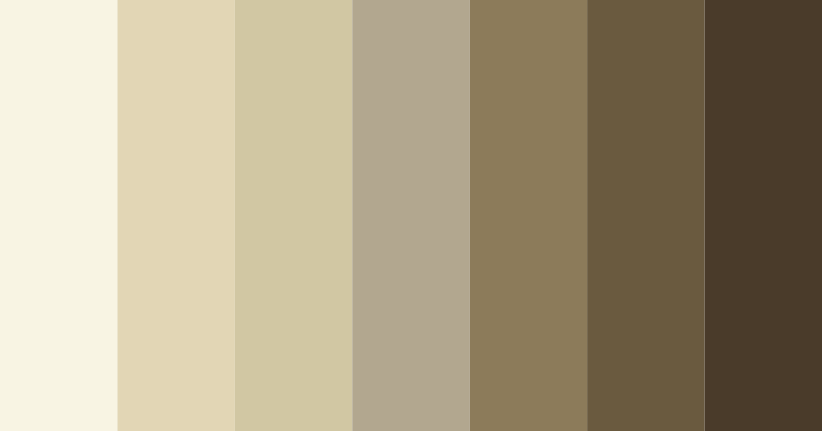 Download ivory tones color palette PNG image (landscape)