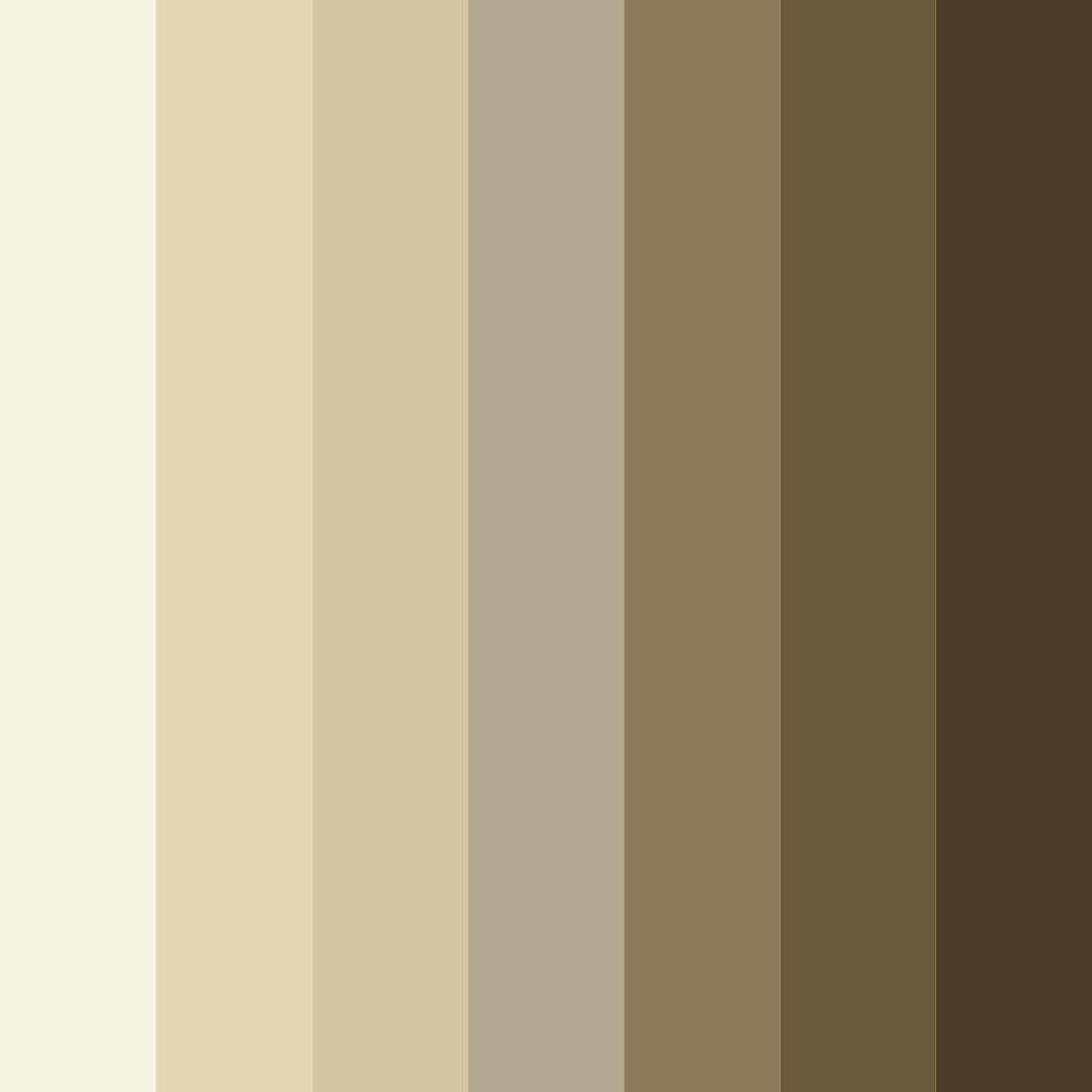 Download ivory tones color palette PNG image (square)