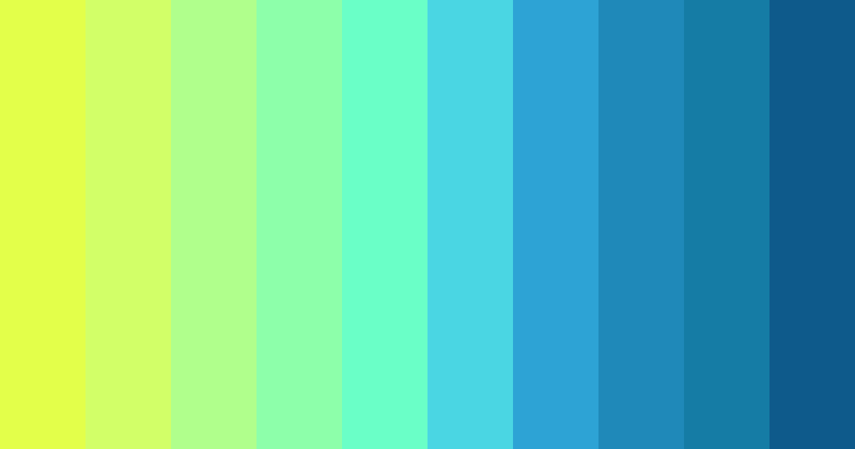 Download bright green color palette PNG image (landscape)