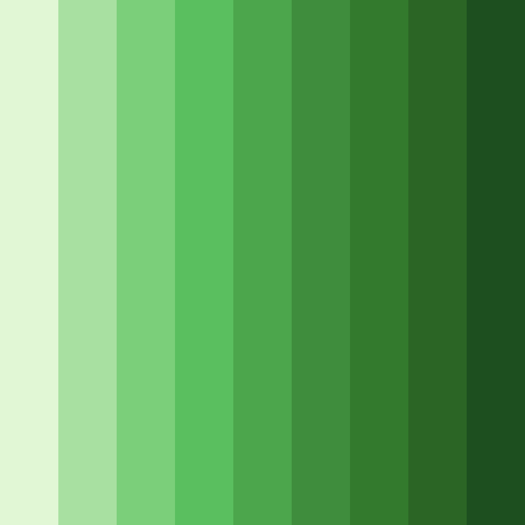 Download verdant vitality color palette PNG image (square)