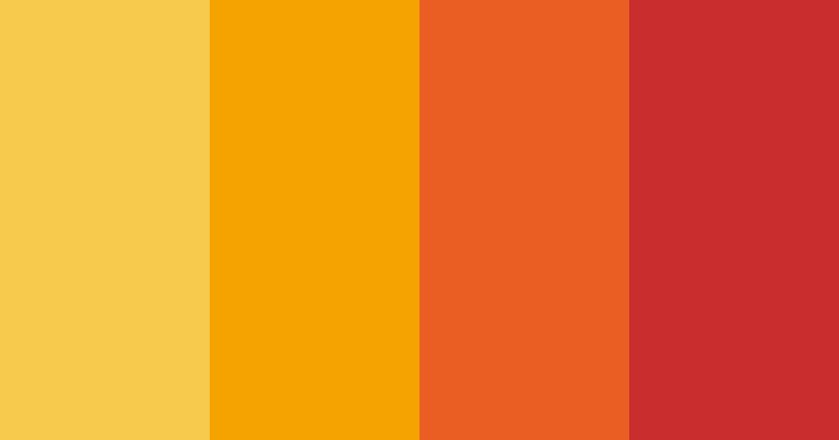 Download fiesta vibrance color palette PNG image (landscape)