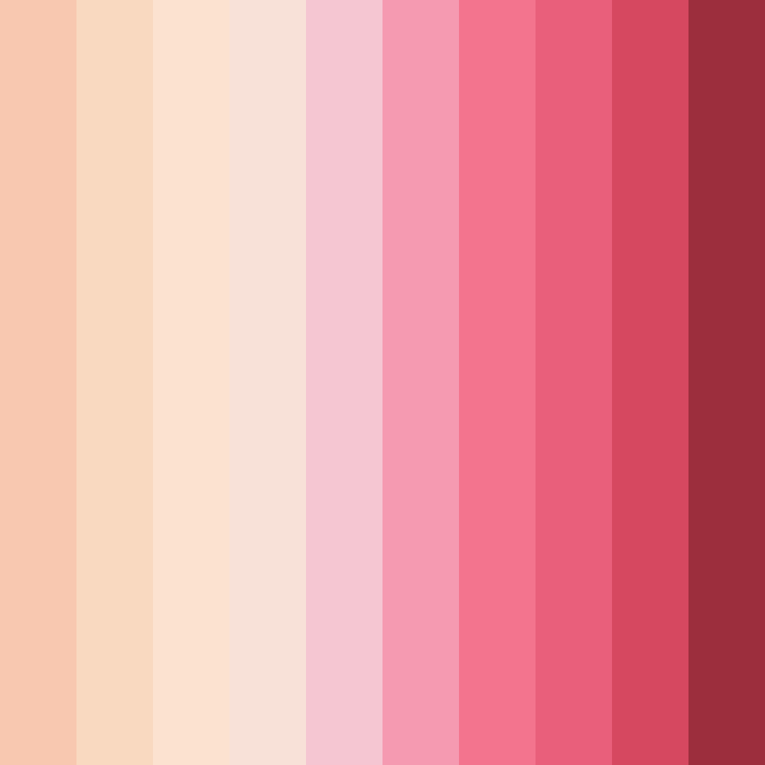Download pink shades color palette PNG image (square)