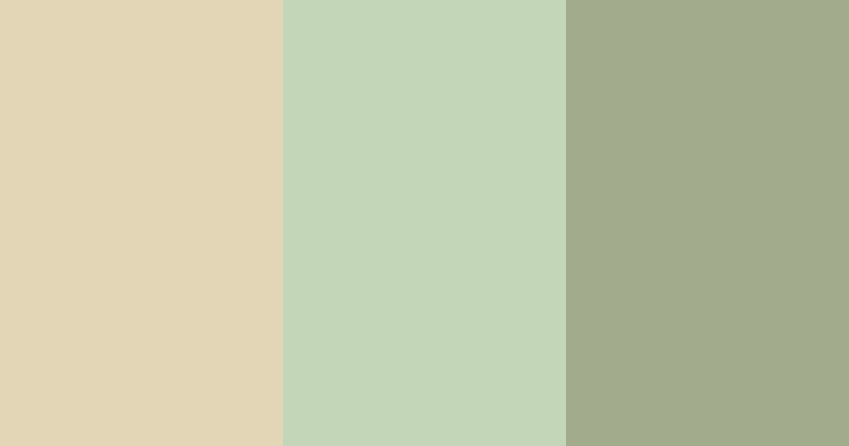 Download muted gold green color palette PNG image (landscape)