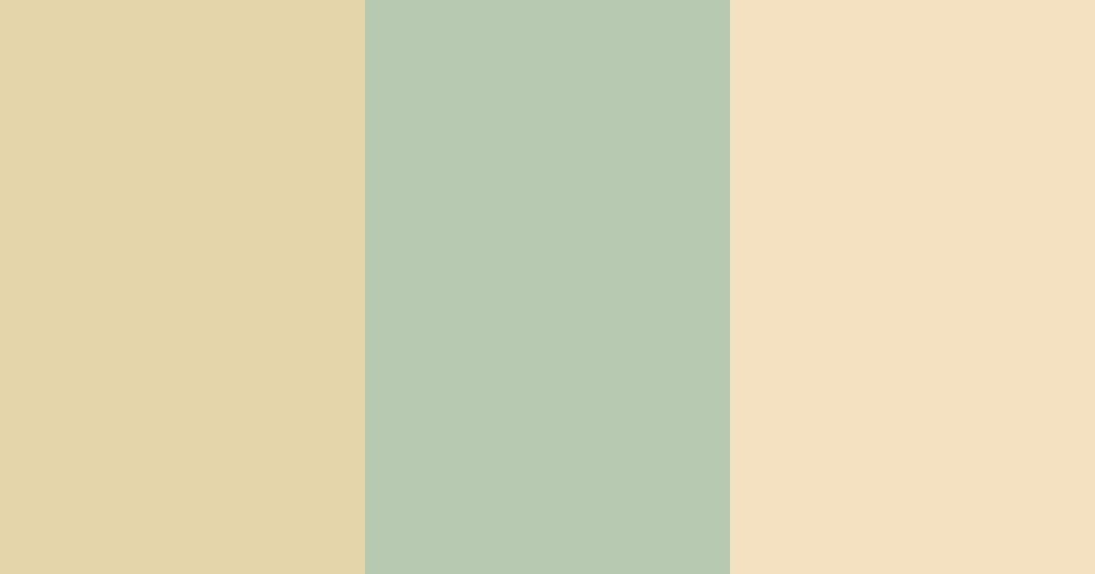 Download muted gold green cream color palette PNG image (landscape)