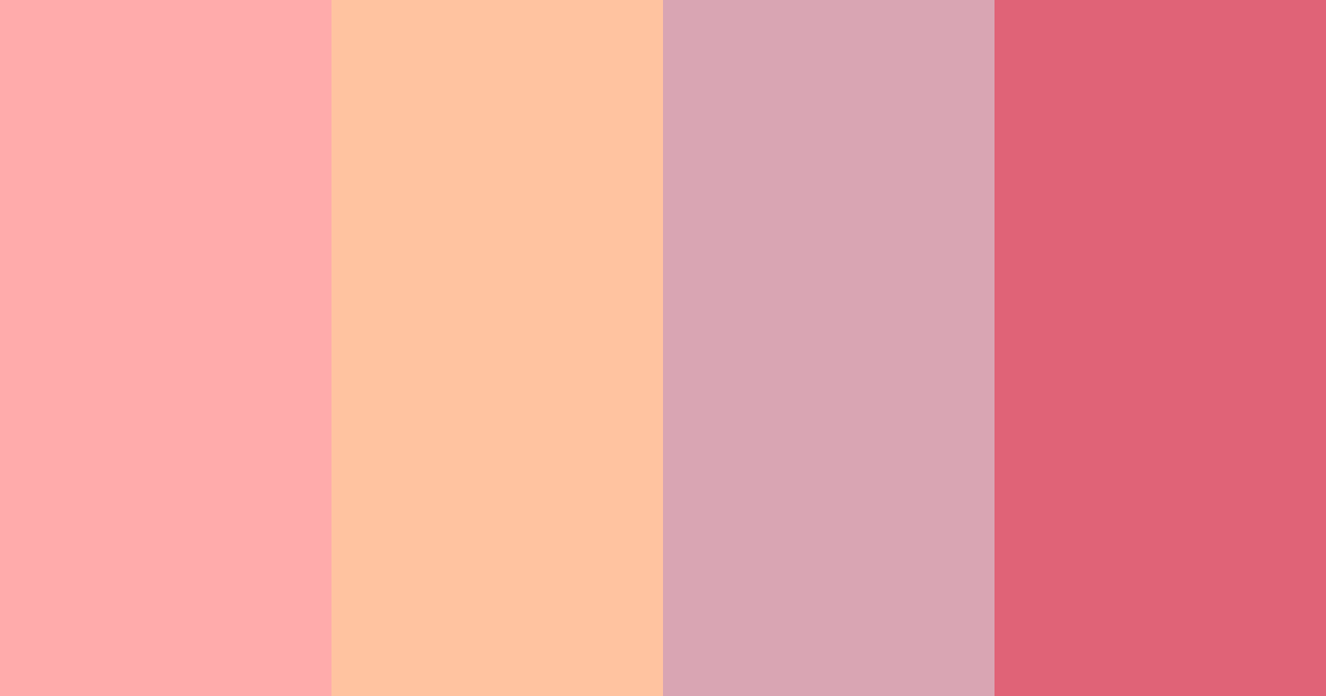 Download sunset blush color palette PNG image (landscape)