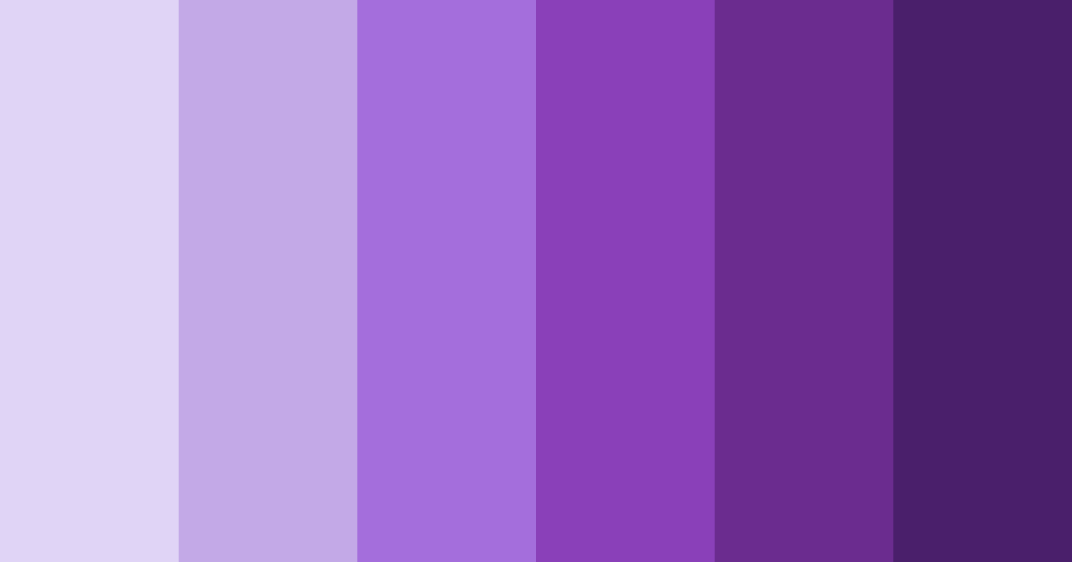 Download royal purple shades color palette PNG image (landscape)