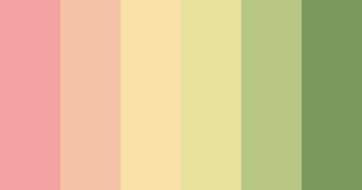 Download soft pink and green color palette PNG image (landscape)