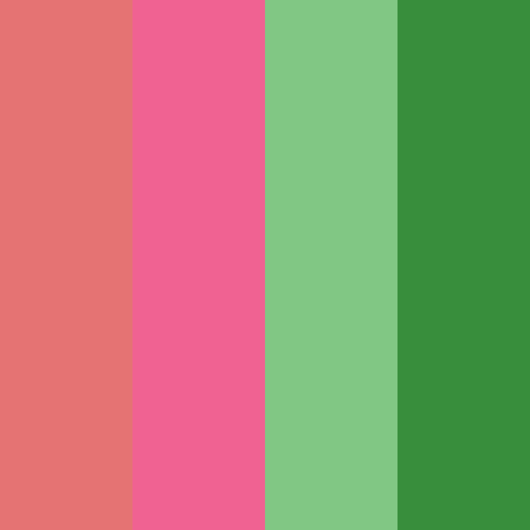 Download floral harmony color palette PNG image (square)