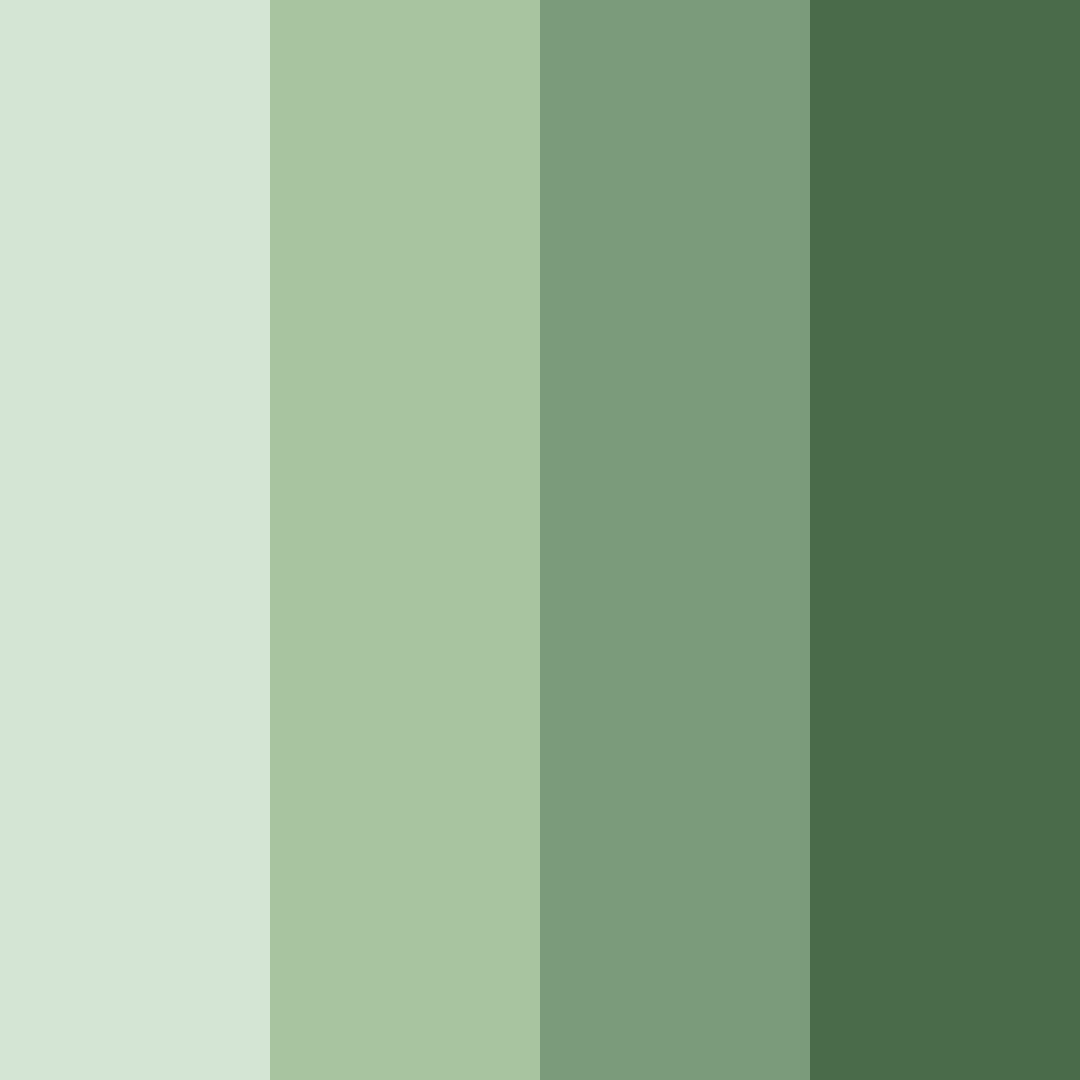 Download sage green serenity color palette PNG image (square)