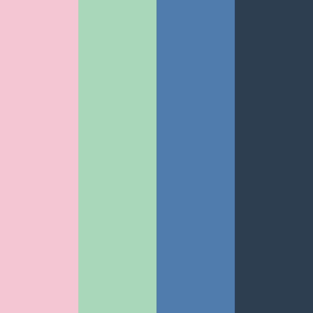 Download midnight blossoms color palette PNG image (square)