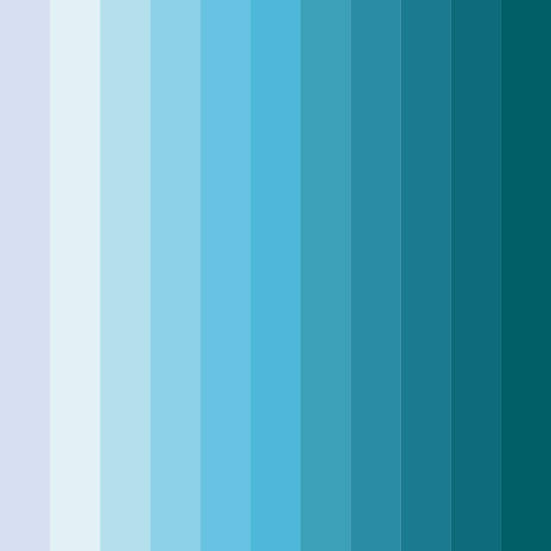 Download aqua horizon color palette PNG image (square)