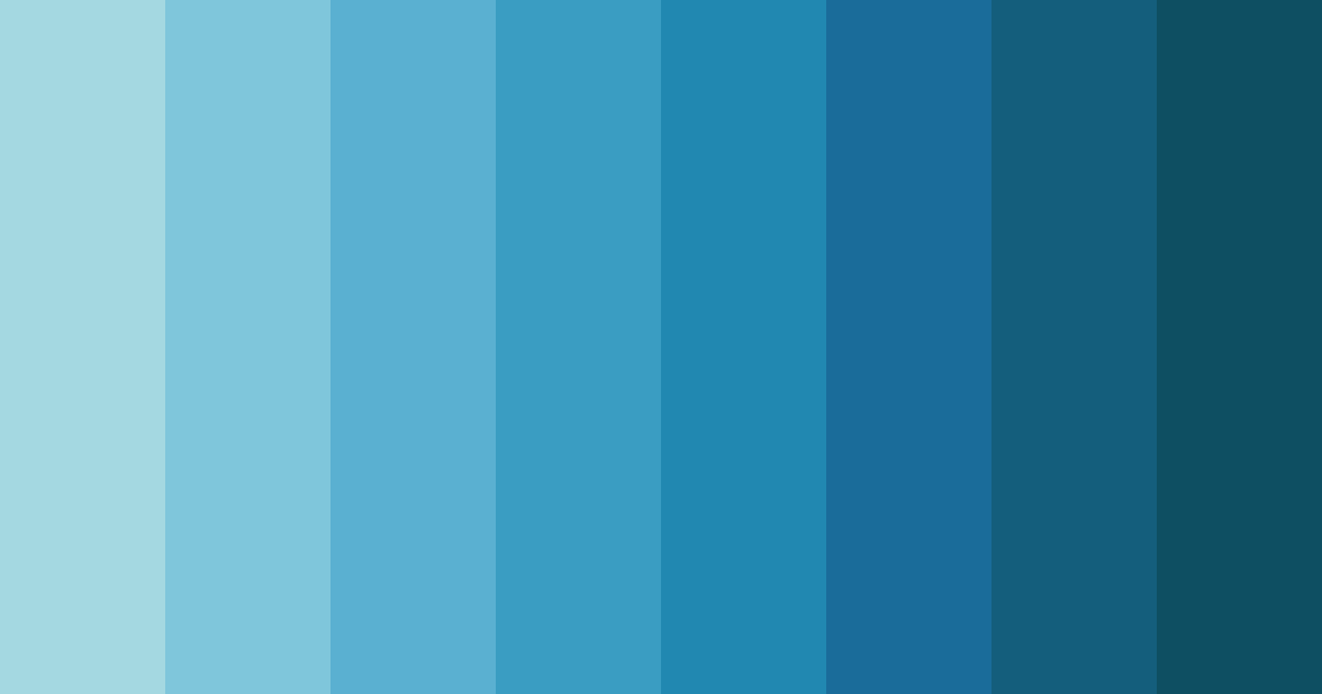 Download bahama blue dream color palette PNG image (landscape)
