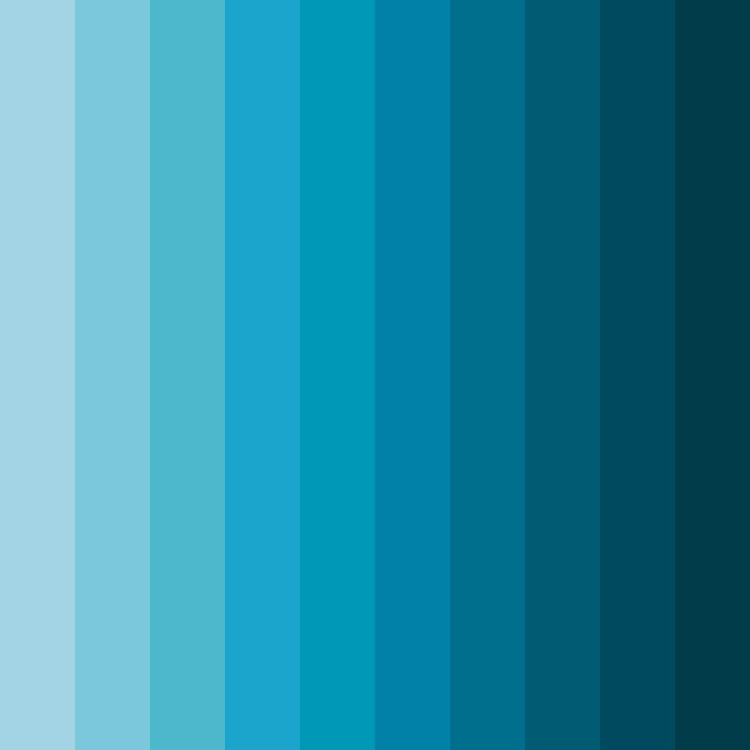 Download blue ocean blues color palette PNG image (square)