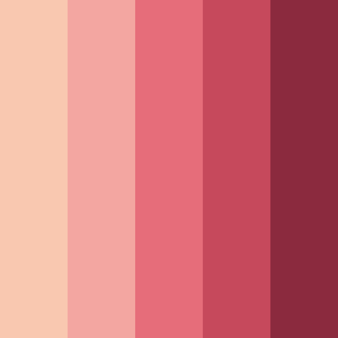 Download blushing roses color palette PNG image (square)