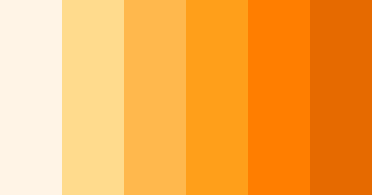 Download orange sunrise color palette PNG image (landscape)