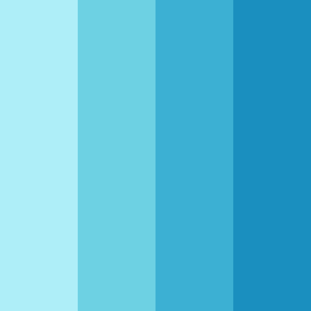 Download blue ocean color palette PNG image (square)