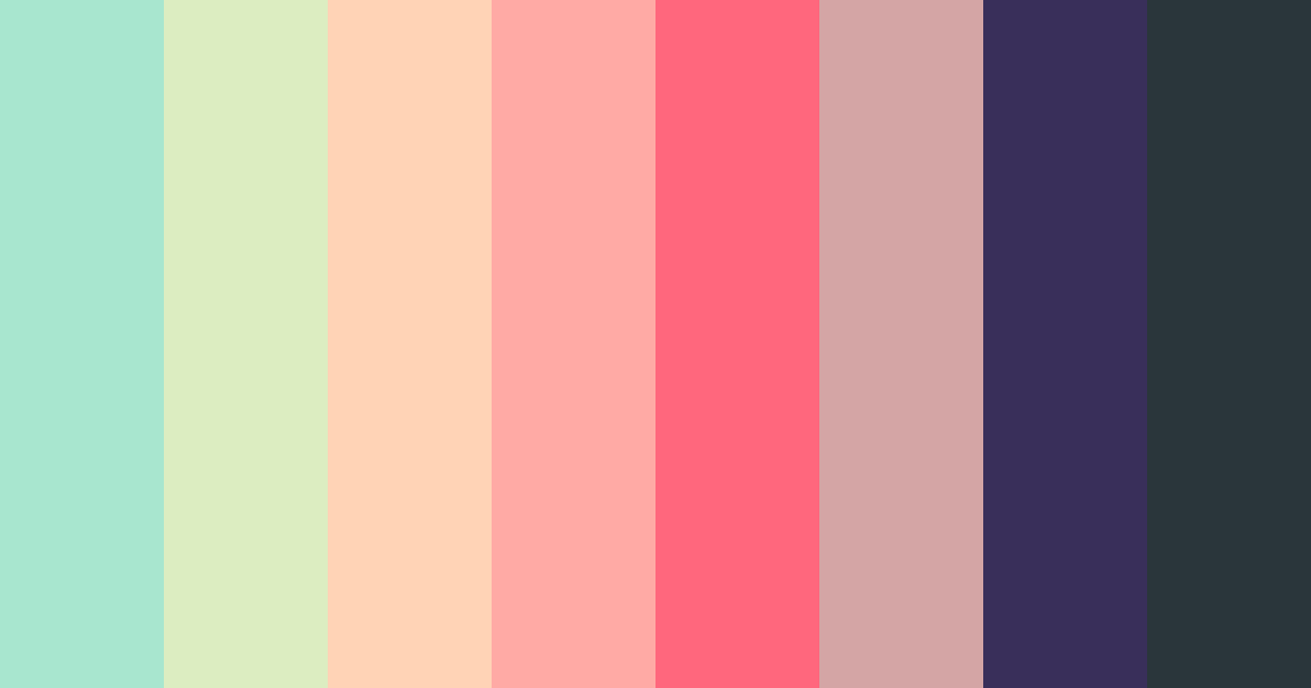 Download whimsical verdancy color palette PNG image (landscape)