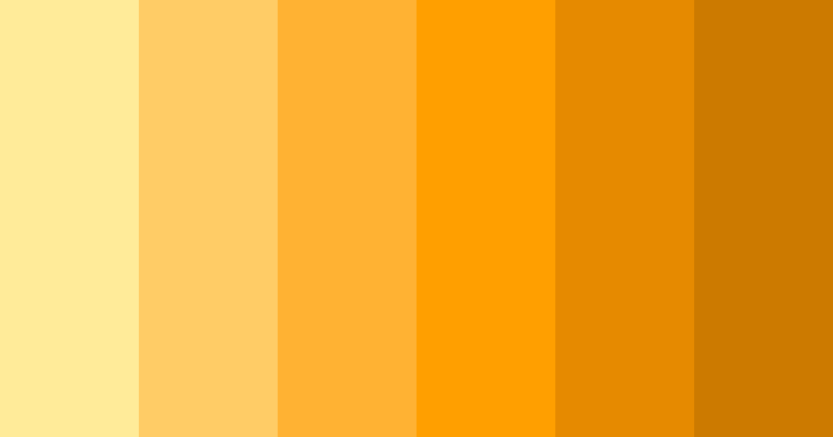 Download sunny citrus burst color palette PNG image (landscape)