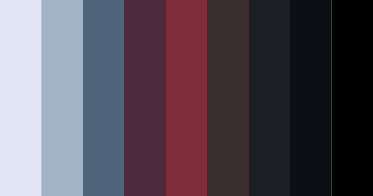 Download dark blue elegance color palette PNG image (landscape)