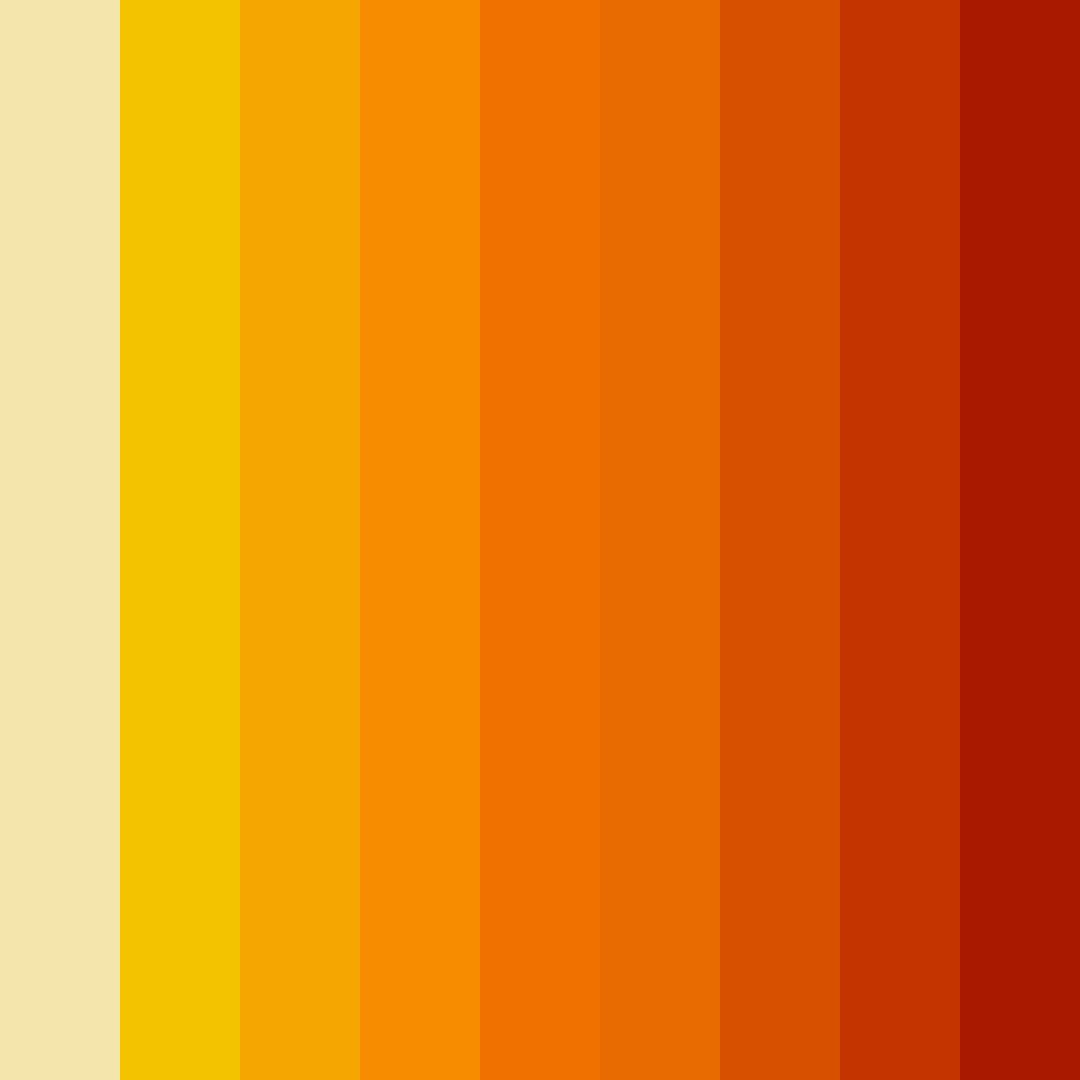 Download golden ember sunset color palette PNG image (square)