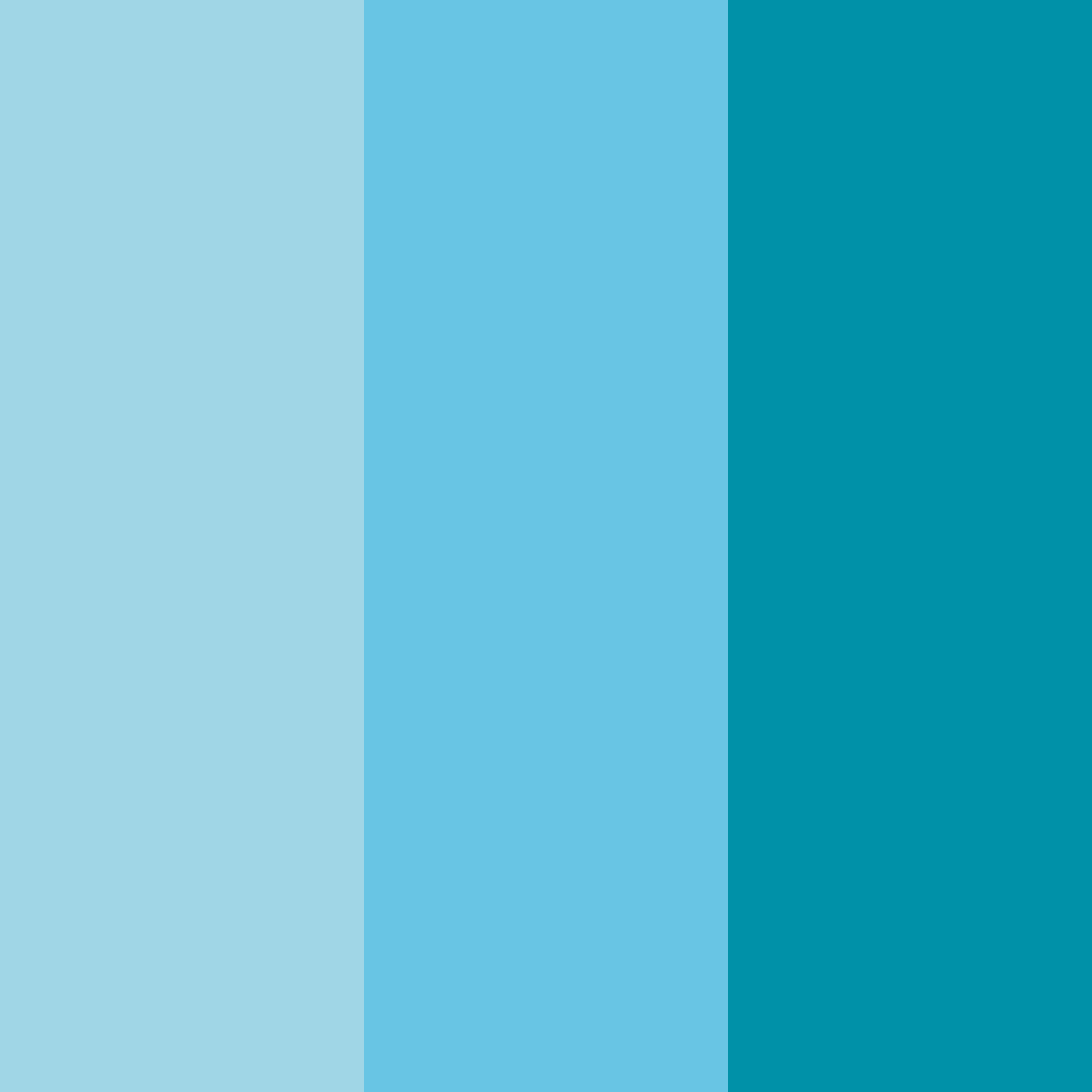 Download bright aquamarine color palette PNG image (square)