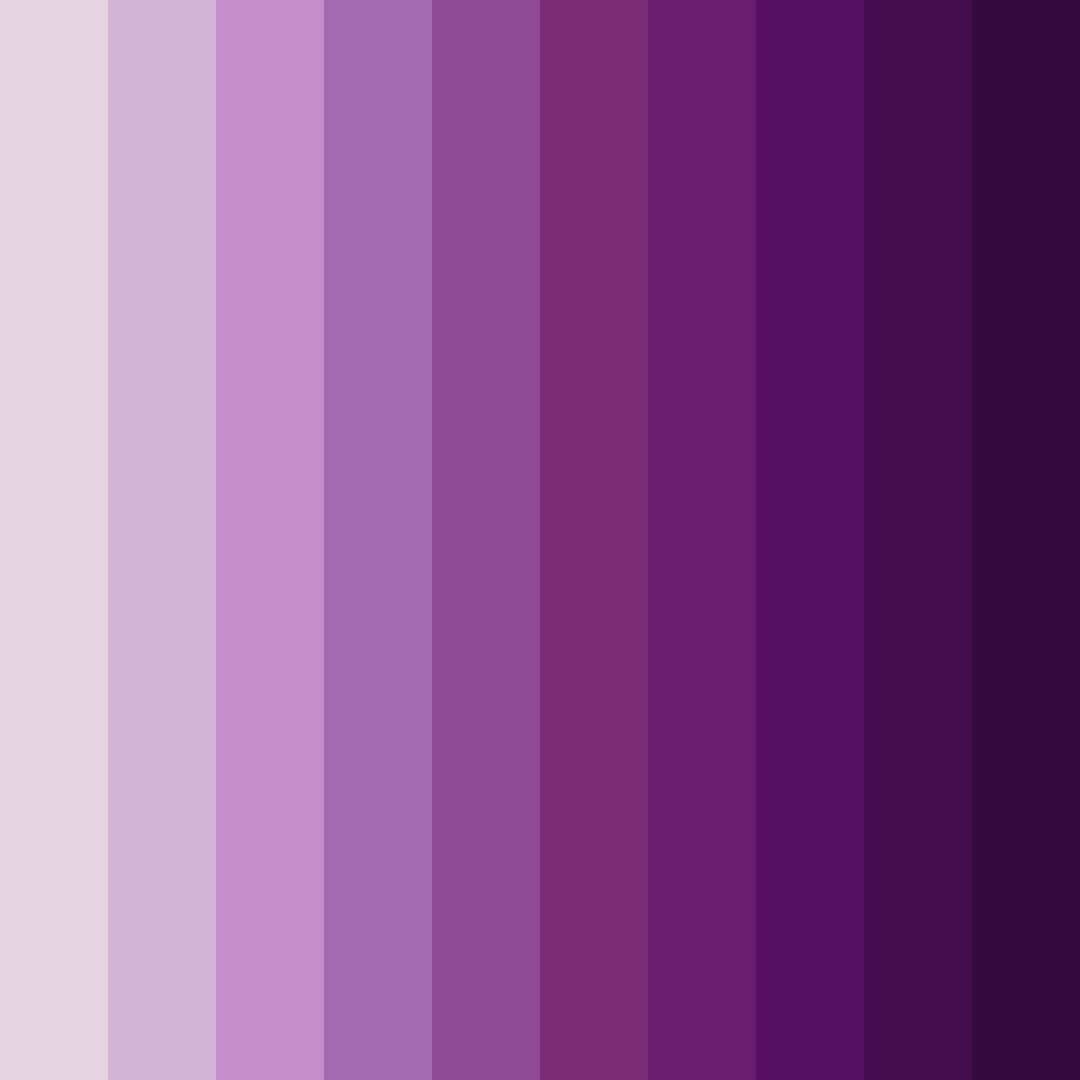 Download shades of amethyst color palette PNG image (square)