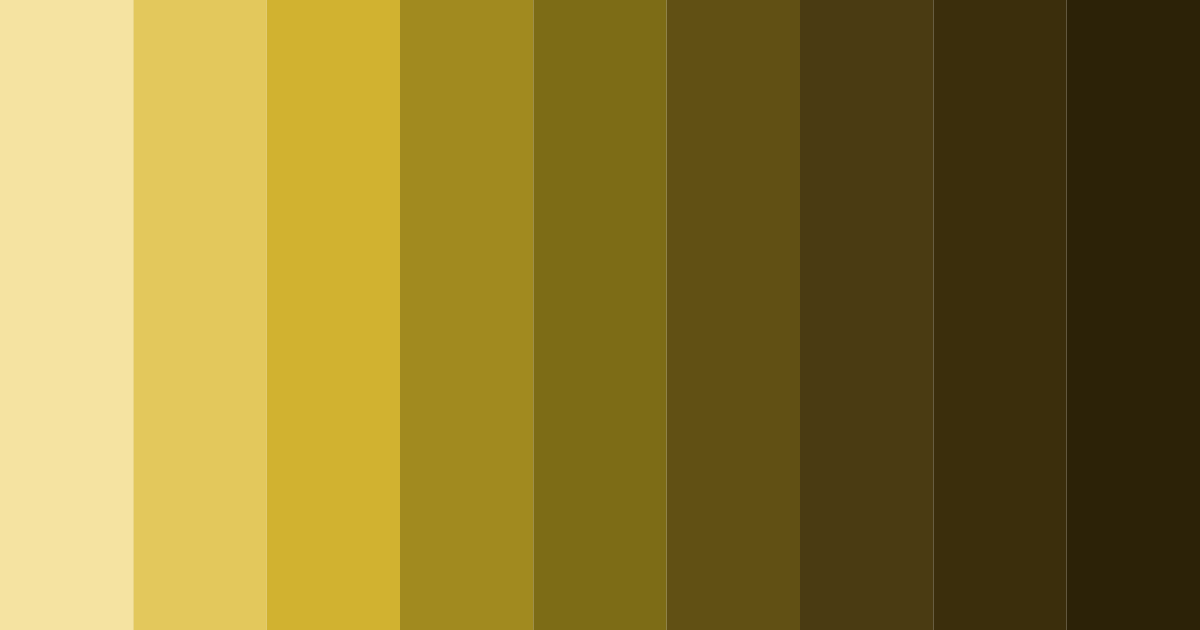 Download dirty yellow color palette PNG image (landscape)