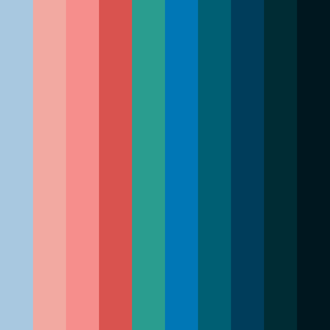 Download crimson tide and azure dreams color palette PNG image (square)