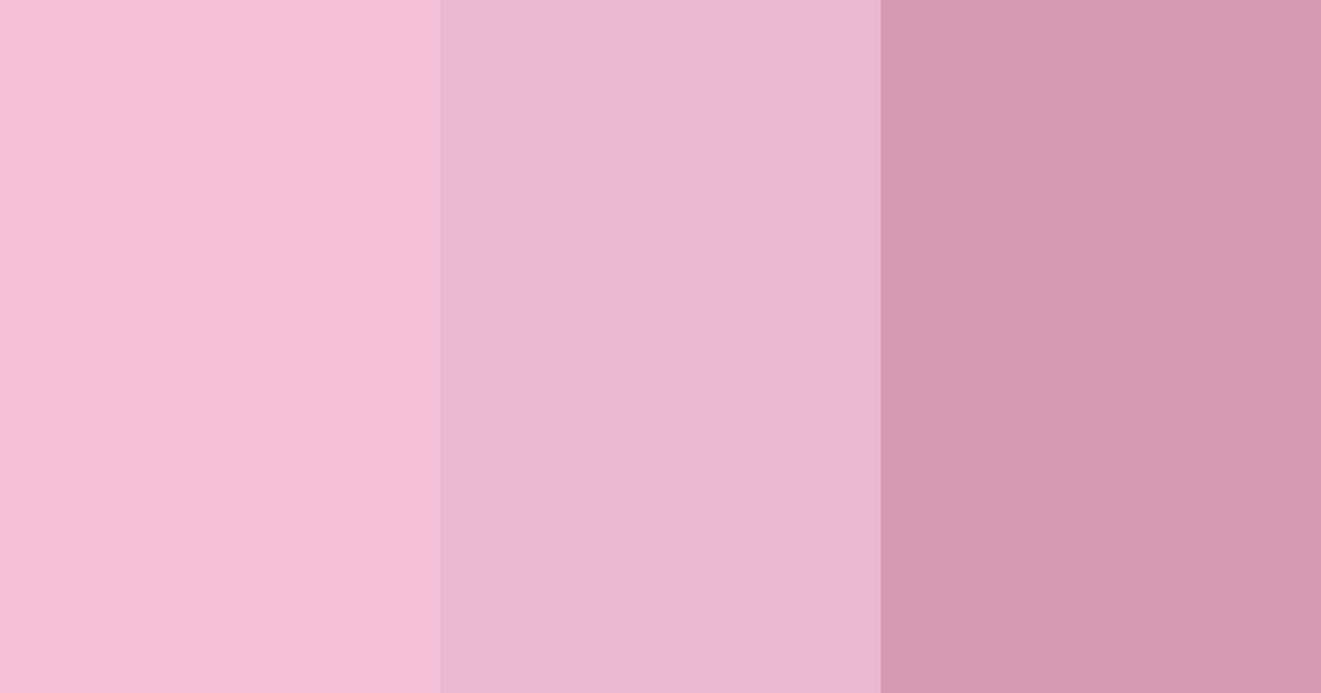 Download pastel pink bliss color palette PNG image (landscape)