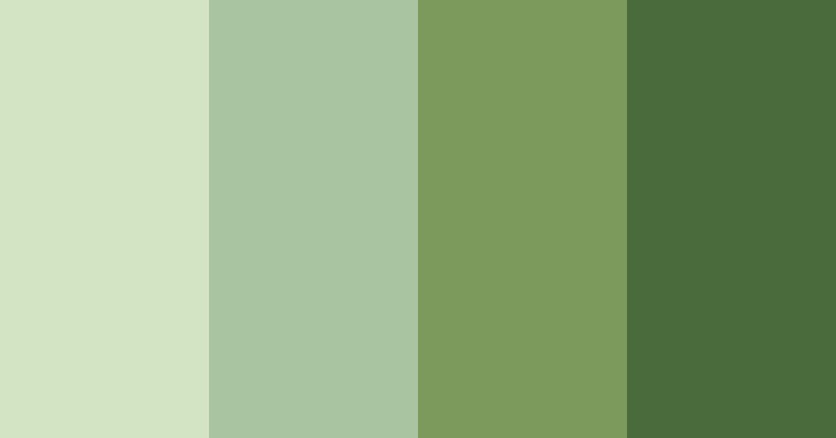 Download olive green harmony color palette PNG image (landscape)