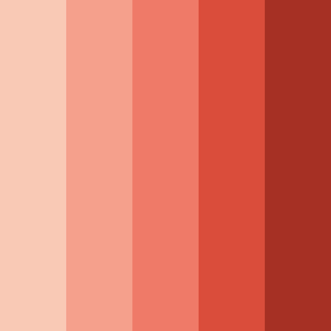 Download fiery red color palette PNG image (square)