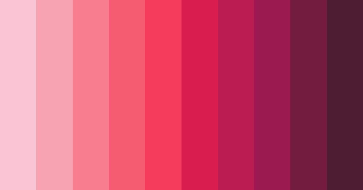 Download pink love letter color palette PNG image (landscape)
