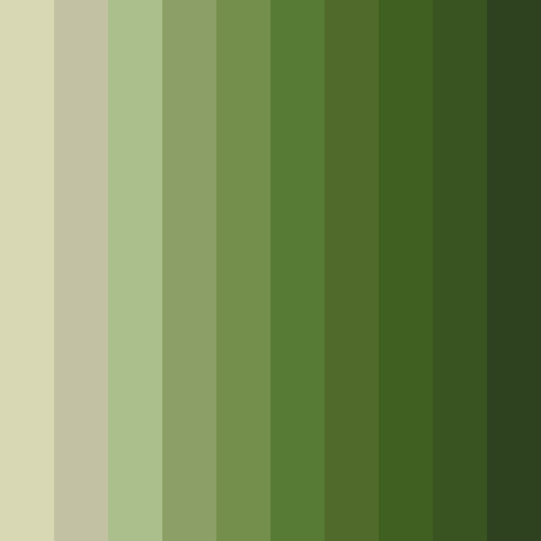 Download fading forest color palette PNG image (square)