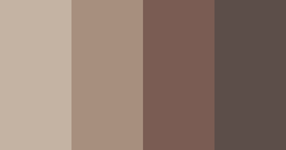 Download brown shades color palette PNG image (landscape)