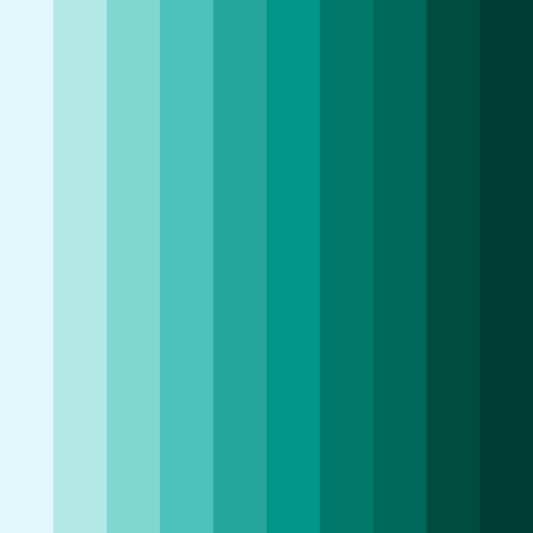 Download teal orient color palette PNG image (square)