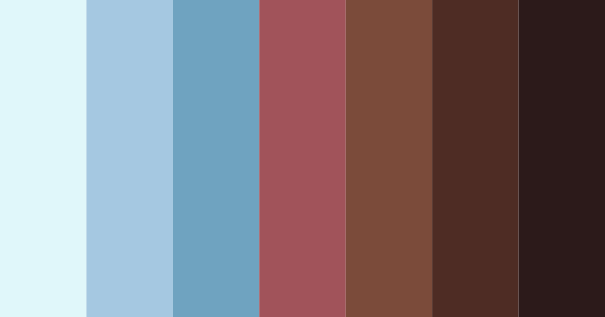 Download shades of blue and burgundy color palette PNG image (landscape)