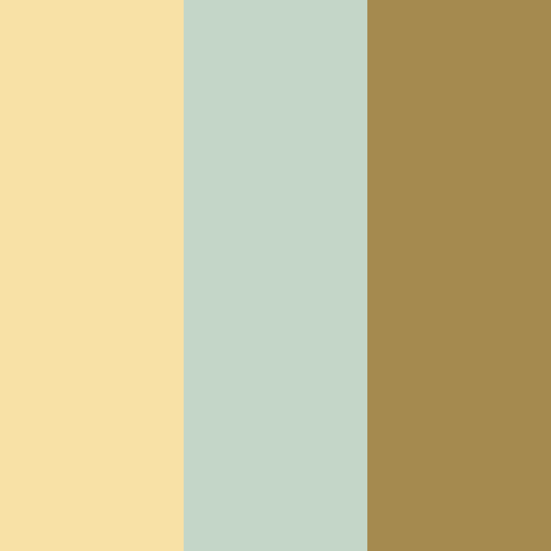 Download golden sage cream color palette PNG image (square)