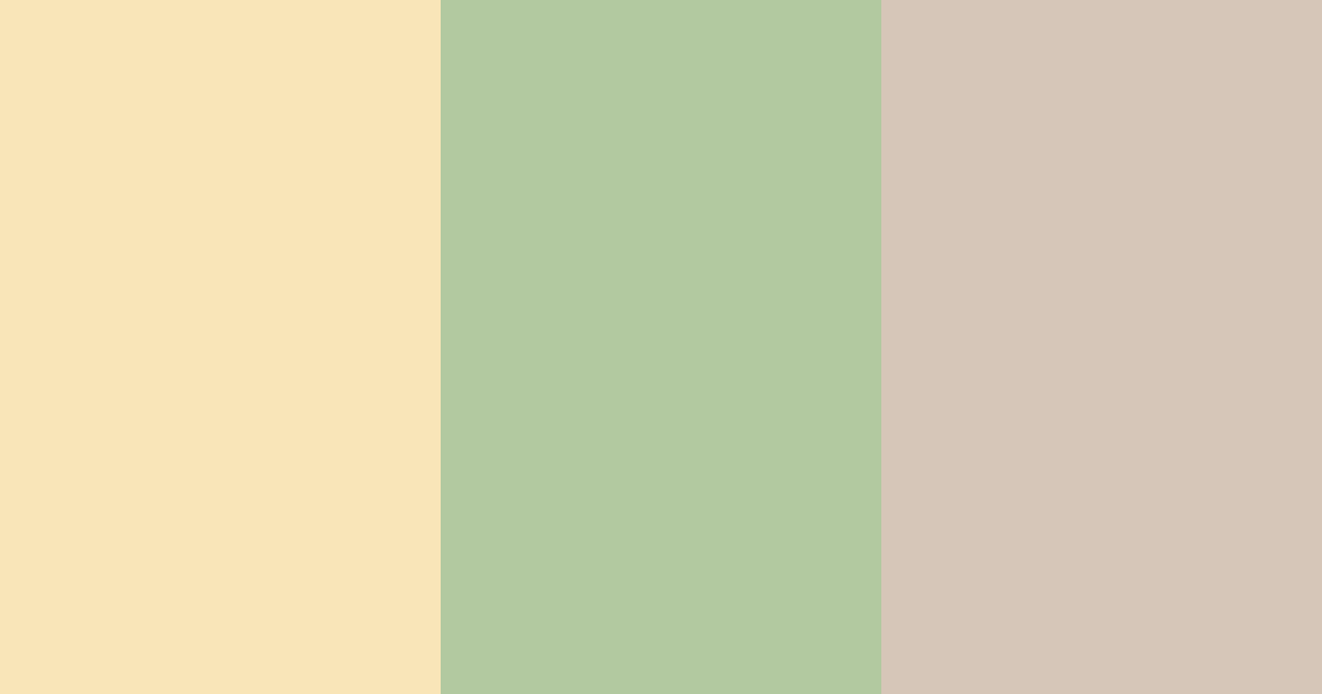 Download golden sage cream color palette PNG image (landscape)