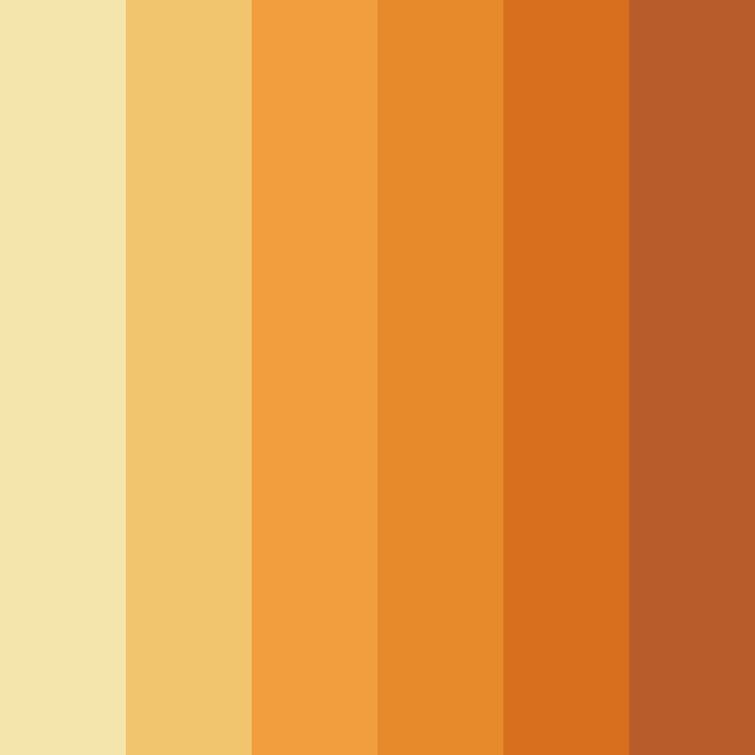 Download warm orange color palette PNG image (square)