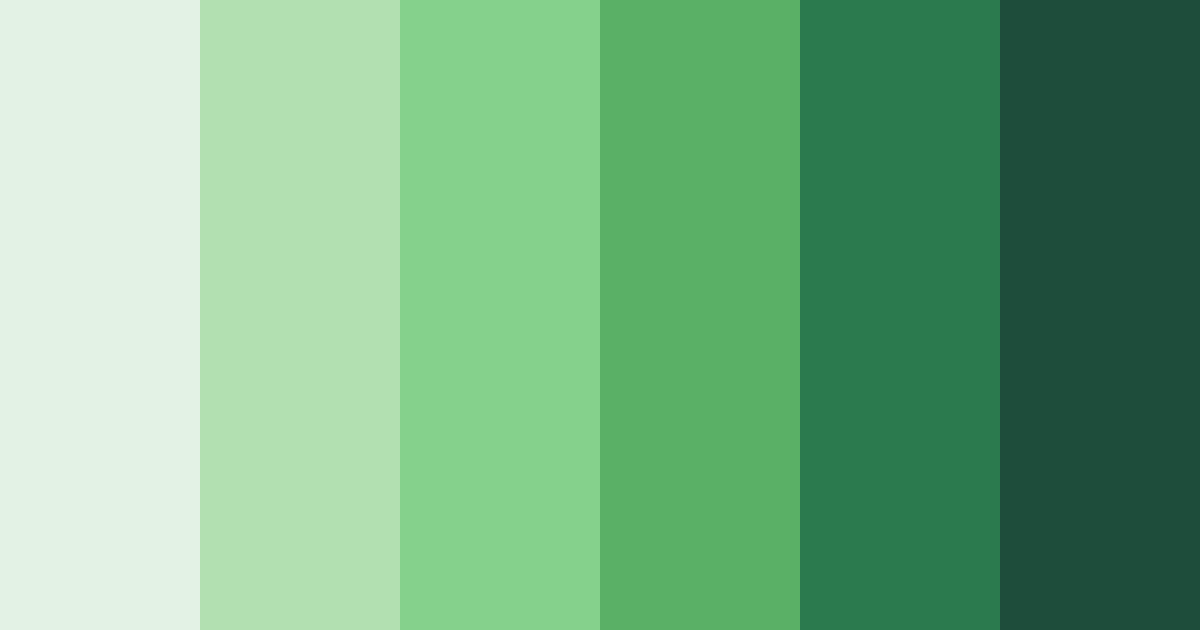 Download verdant harmony color palette PNG image (landscape)