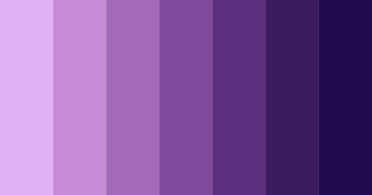 Download galactic amethyst dream color palette PNG image (landscape)