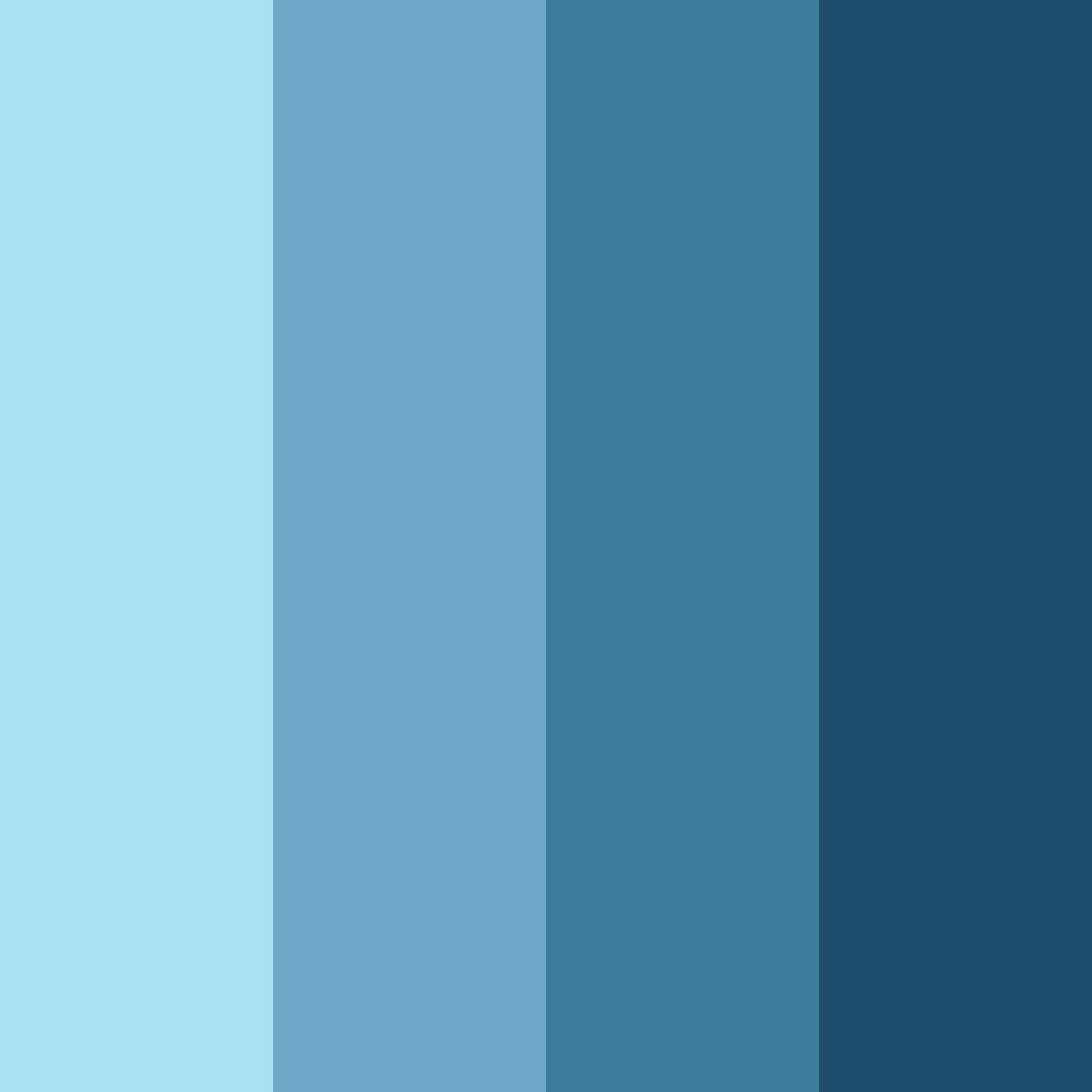 Download aquatic harmony color palette PNG image (square)
