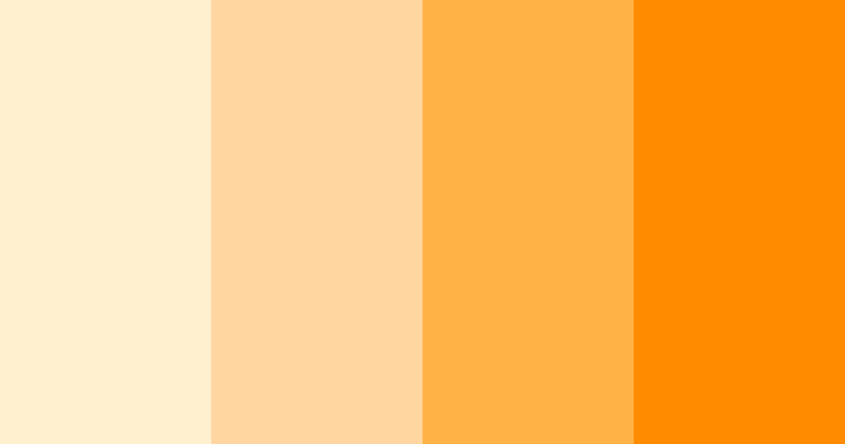 Download sunny orange color palette PNG image (landscape)