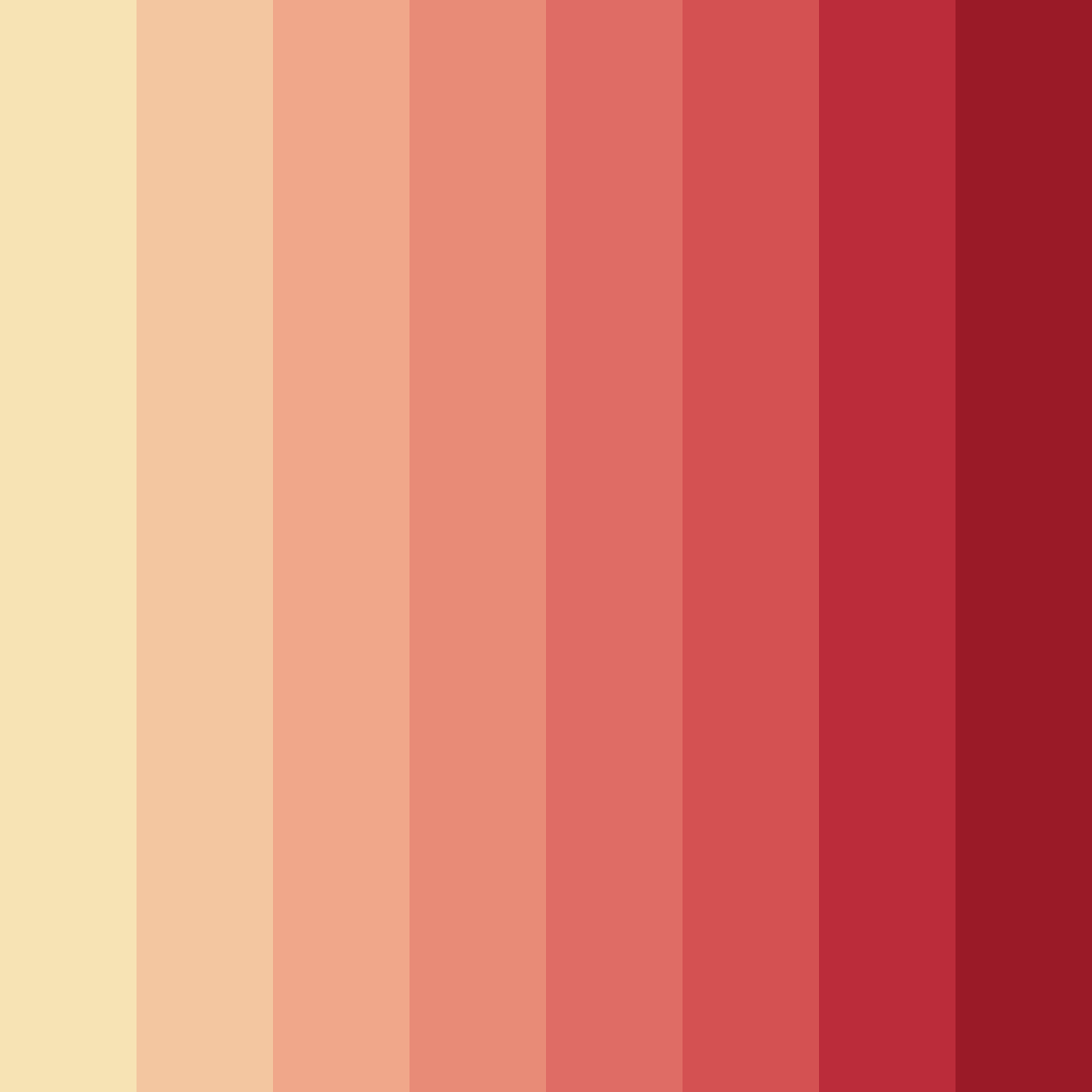 Download nostalgic sunset color palette PNG image (square)